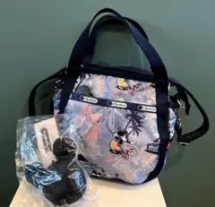 チャーム付き‼️♡LeSportsac♡ミッキーミニーハワイアン柄2wayバッグ♡