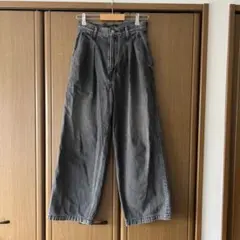 Drawer ダークグレー ワイドレッグデニム 34のサムネイル