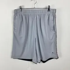 新品 HEAD ヘッド クールプラス ハーフパンツ 吸汗速乾 涼しげ LL 灰色のサムネイル