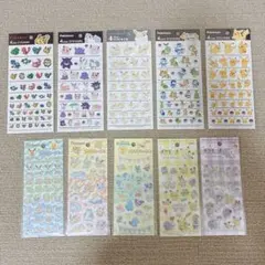 新品未開封ポケモン♡4サイズステッカー、プチプチシール、キラキラシール　10枚
