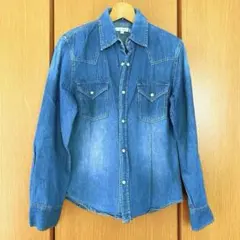 デニム長袖シャツ Mサイズ