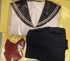 セーラー服上下セット 白とネイビー