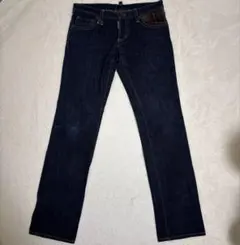 未使用級 DSQUARED2 デニム 48 イタリア製 濃紺 美品 ブランケット