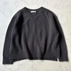 B:MING by BEAMS　カシミアウール　Vネックニット　グレー◆7016