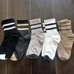5발 세트❣️ 양말 라인 라인 양말 간단한 양말 22cm~24cm