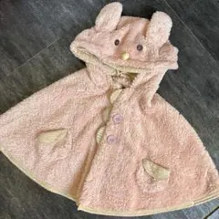 petit main うさ耳付きポンチョ