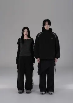 【6/30まで】【set】binary01 韓国 ナイロンパンツ ラップスカートのサムネイル