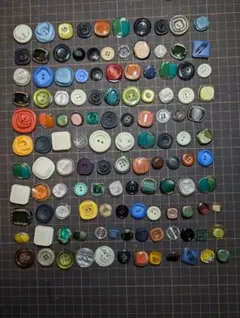 多色ボタンセット（様々な形状とデザイン）No.12-9-1-28