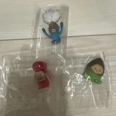 こびとづかん おすわりマスコット4ガチャガチャ３個セット