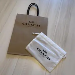 coach ショッパー・白袋セット