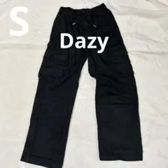 【DAZY】デイジー◆ カーゴパンツ/ブラック/Sサイズ/ウエストゴム