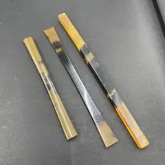 62ヴィンテージ べっ甲　かんざし 3本セット 髪飾り 和装小物　訳あり