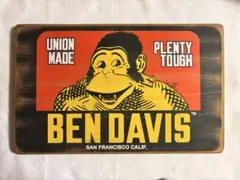 BEN DAVIS 木製看板 インテリアボード UNION MADE ゴリラ