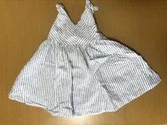 【Hope & Henry】アメリカ発 80cm ブルー ストライプワンピース