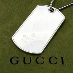 【社外チェーン】GUCCI ダブル ドッグタグ プレート ネックレス シルバー GUCCI グッチ Y2K ドッグタグ プレート ネックレス シルバー925 - メルカリ