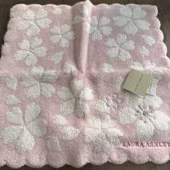 LAURA ASHLEY タオルハンカチ ピンク 花柄のサムネイル