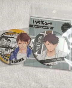 ハイキュー 及川徹 コレクション缶バッジ HEROES デコレーション缶バッチ