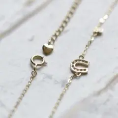 シルバー925 18Kメッキ ホースシュー ダイヤモンド ブレスレット馬 a48