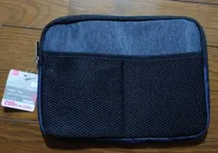 ☆DAISO タブレットケース メッシュポケット付き ネイビー