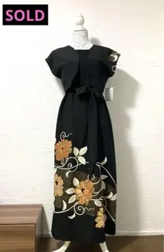 くぅ様専用　黒留袖リメイク　フォーマルワンピース他３点セット