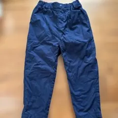 ユニクロ　あったか裏フリースパンツ　110サイズ　ネイビー