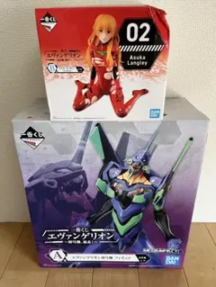 エヴァンゲリオン　フィギュア　一番くじ　A賞(初号機)B賞(アスカ・ラングレー)
