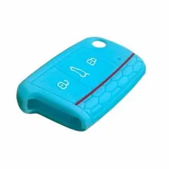 ◇VW◇シリコン キーケース キーカバー◇蓄光ライトブルー◇フォルクスワーゲン◇