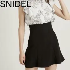 SNIDEL フレア ミニスカ ショーパン 黒