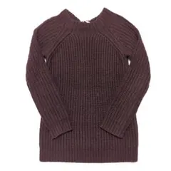 URBAN RESEARCH ワッフル編みニット ボルドー F 細見え シンプル
