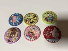 ディズニープリンセス刺繍缶バッジ