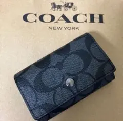 新品　COACH コーチ　キーケース 5リング　シグネチャー
