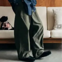 バックサテンベイカー バルーンオーバーパンツ Mサイズ