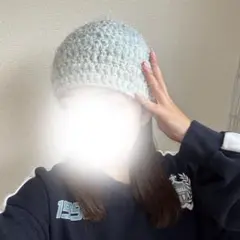 ハンドメイド ニット帽 ビーニー
