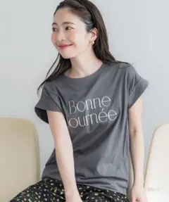 coca 半袖 フレンチスリーブ ロゴTシャツ チャコール　Mサイズ