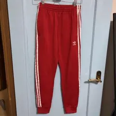 あられ様 Adidas アディダス★トラックパンツ レッド Ｓサイズ