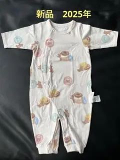 【新品未使用】ジェラピケ　Baby ドーナツベア柄2wayオール50-70サイズ