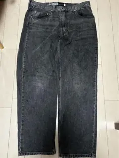 Levi's Silver Tab ブラックストレートジーンズ W 36L32