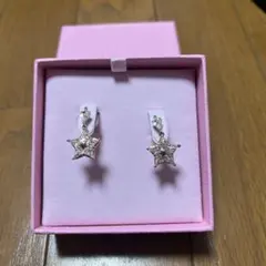 Swarovski スワロフスキー　星ピアス　ピンクゴールド
