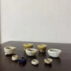 陶器製ミニ植木鉢 5個セットと豆鉢4セット