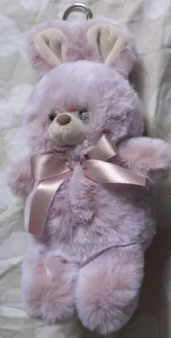 うさぎ ぬいぐるみ キーホルダー ピンクのサムネイル
