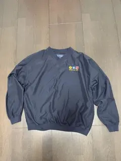 Landway Vネック シャカシャカ素材　ネイビー