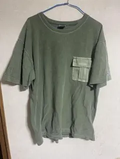 Champion REVERSE WEAVE Tシャツ カーキ XL