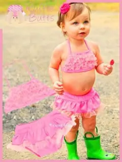 新品 ラッフルバッツ Ruffle Butts フリフリ 水着 18-24m ②