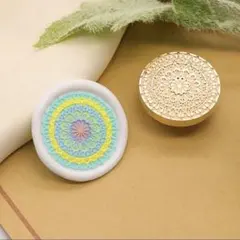【新品未使用】花窓パターンのシーリングスタンプヘッド（約3cm）
