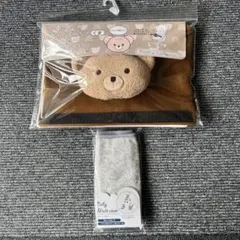 新品未使用　ベビーカー用　ぬいぐるみトイ　くま　マルチカバー　星　月　2点セットのサムネイル