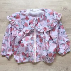サンリオ キティちゃん いちご柄 フリル付き アウターのサムネイル