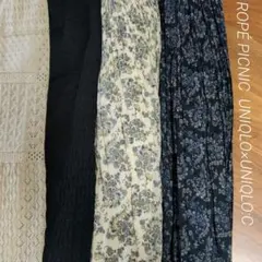 ロペピクニック　プリーツスカート　クレアワイトケラー　ペイズリー柄