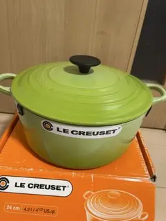 美品】LE CREUSET ピーマンココット ディジョンイエロー 18cm - メルカリ