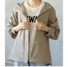 軽やか撥水マンパ　ベージュ　グローバルワーク　Mサイズ