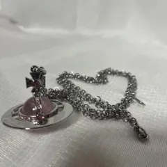ヴィヴィアンウエストウッド ネックレス ピンクオーブ シルバー 鑑定品